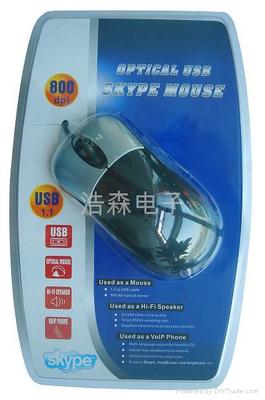 SKYPE带屏鼠标电话 - ADS-M01 (中国 广东省 生产商) - 网络通信设备 - 通信和广播电视设备 产品 「自助贸易」